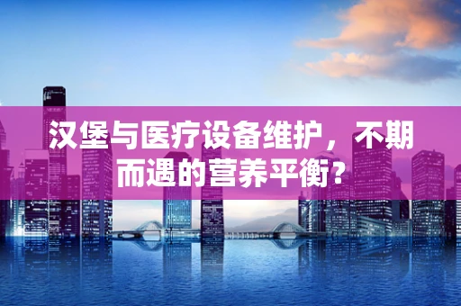 汉堡与医疗设备维护，不期而遇的营养平衡？