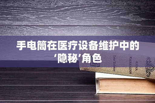 手电筒在医疗设备维护中的‘隐秘’角色