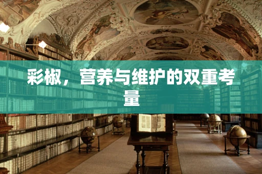 彩椒，营养与维护的双重考量