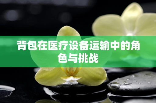 背包在医疗设备运输中的角色与挑战