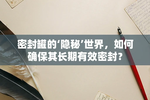 密封罐的‘隐秘’世界，如何确保其长期有效密封？