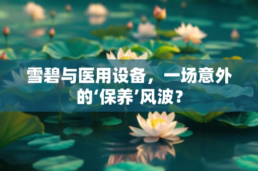 雪碧与医用设备，一场意外的‘保养’风波？