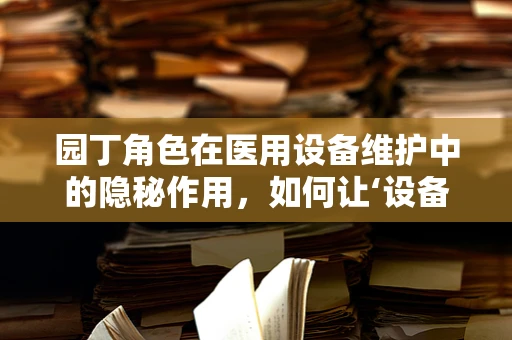 园丁角色在医用设备维护中的隐秘作用，如何让‘设备花园’繁花似锦？