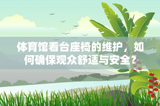 体育馆看台座椅的维护，如何确保观众舒适与安全？