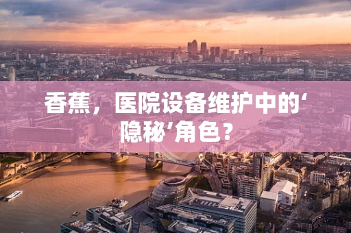 香蕉，医院设备维护中的‘隐秘’角色？