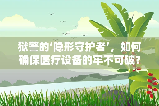 狱警的‘隐形守护者’，如何确保医疗设备的牢不可破？