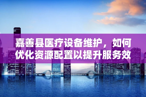 嘉善县医疗设备维护，如何优化资源配置以提升服务效率？