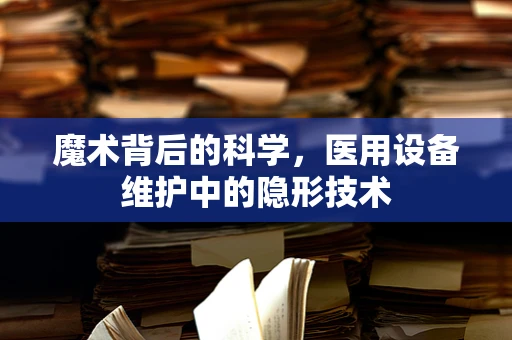 魔术背后的科学，医用设备维护中的隐形技术