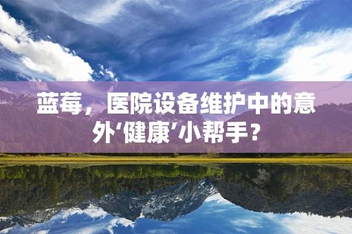 蓝莓，医院设备维护中的意外‘健康’小帮手？