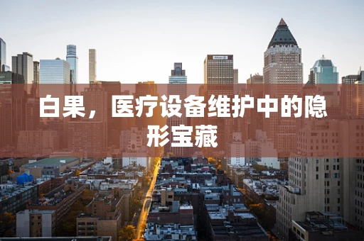 白果，医疗设备维护中的隐形宝藏