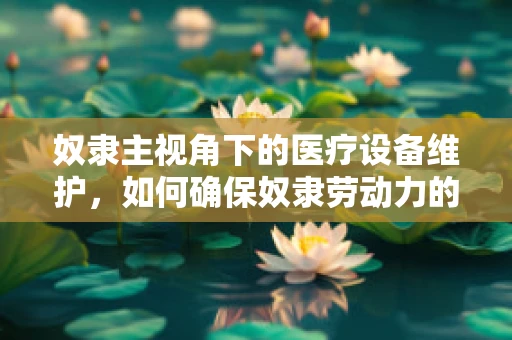 奴隶主视角下的医疗设备维护，如何确保奴隶劳动力的健康与效率？