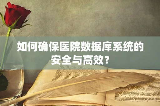 如何确保医院数据库系统的安全与高效？