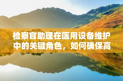 检察官助理在医用设备维护中的关键角色，如何确保高效协作？