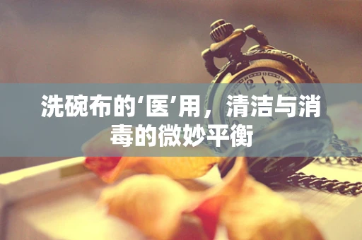 洗碗布的‘医’用，清洁与消毒的微妙平衡