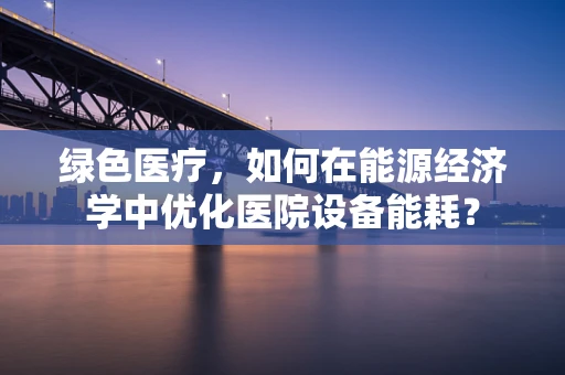 绿色医疗，如何在能源经济学中优化医院设备能耗？