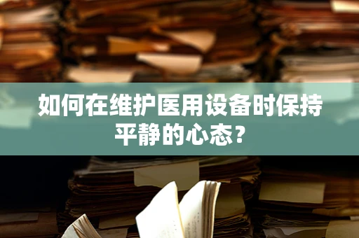 如何在维护医用设备时保持平静的心态？