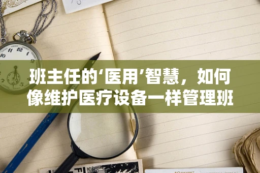 班主任的‘医用’智慧，如何像维护医疗设备一样管理班级？