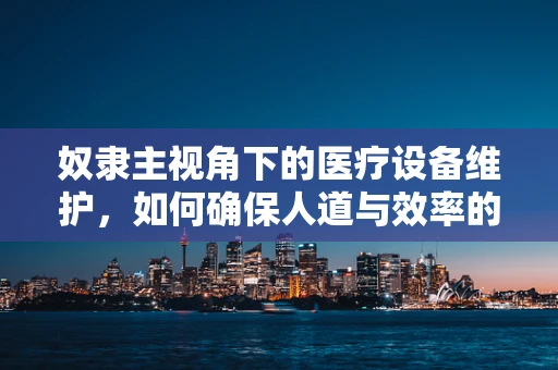 奴隶主视角下的医疗设备维护，如何确保人道与效率的平衡？