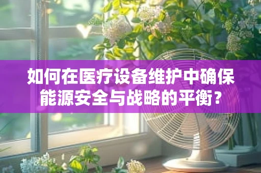 如何在医疗设备维护中确保能源安全与战略的平衡？