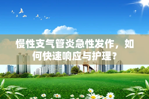 慢性支气管炎急性发作，如何快速响应与护理？