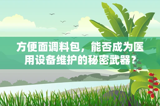 方便面调料包，能否成为医用设备维护的秘密武器？