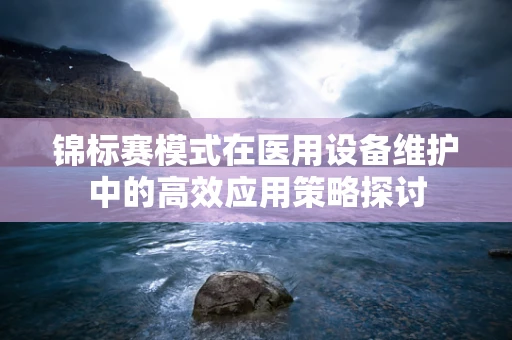 锦标赛模式在医用设备维护中的高效应用策略探讨