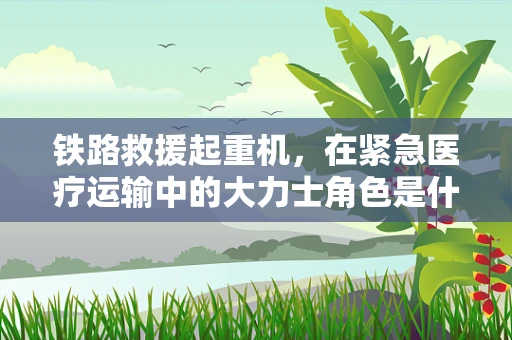 铁路救援起重机，在紧急医疗运输中的大力士角色是什么？
