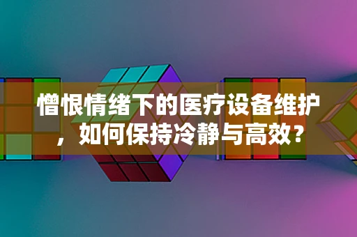 憎恨情绪下的医疗设备维护，如何保持冷静与高效？