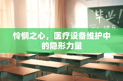 怜悯之心，医疗设备维护中的隐形力量