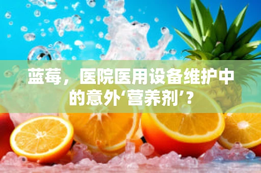 蓝莓，医院医用设备维护中的意外‘营养剂’？