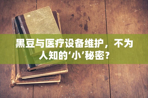 黑豆与医疗设备维护，不为人知的‘小’秘密？
