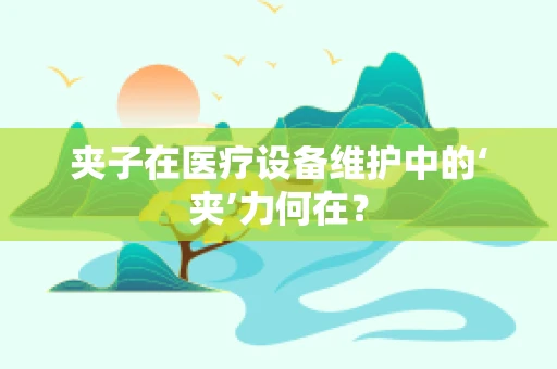 夹子在医疗设备维护中的‘夹’力何在？