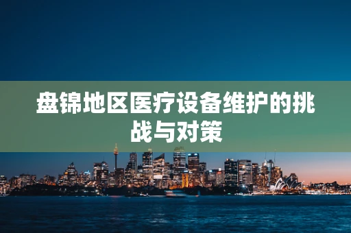 盘锦地区医疗设备维护的挑战与对策