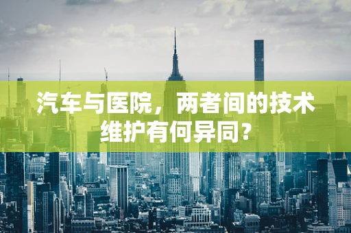 汽车与医院，两者间的技术维护有何异同？