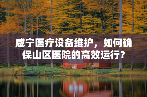 咸宁医疗设备维护，如何确保山区医院的高效运行？