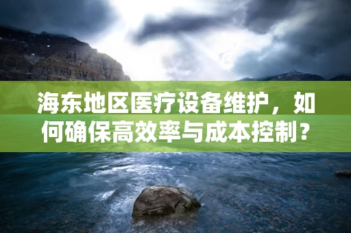 海东地区医疗设备维护，如何确保高效率与成本控制？