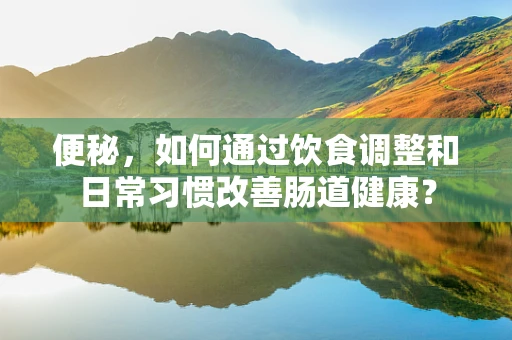 便秘，如何通过饮食调整和日常习惯改善肠道健康？