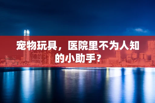 宠物玩具，医院里不为人知的小助手？