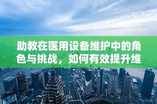 助教在医用设备维护中的角色与挑战，如何有效提升维护效率？