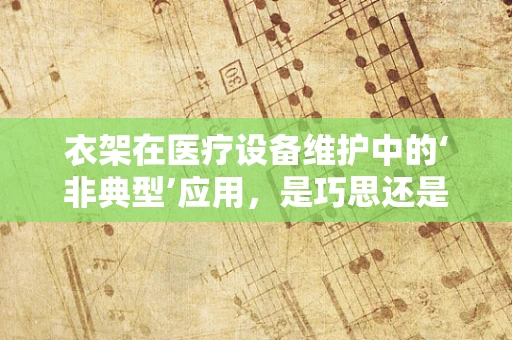 衣架在医疗设备维护中的‘非典型’应用，是巧思还是多余？