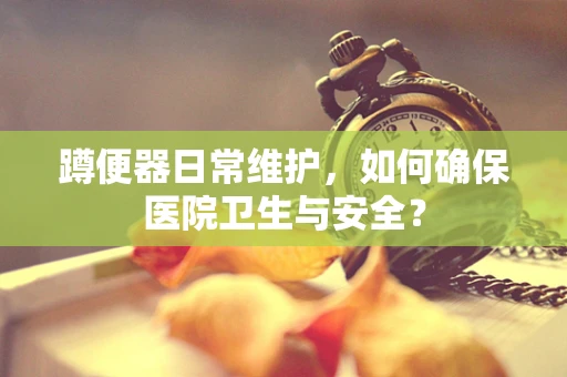 蹲便器日常维护，如何确保医院卫生与安全？