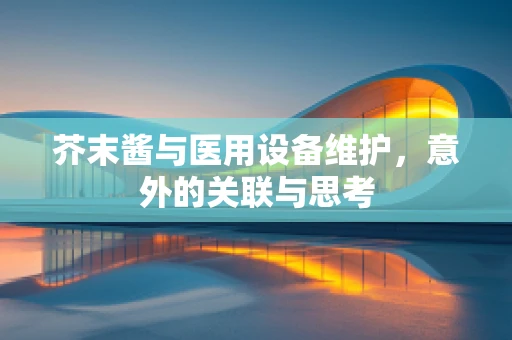 芥末酱与医用设备维护，意外的关联与思考