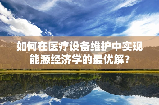 如何在医疗设备维护中实现能源经济学的最优解？