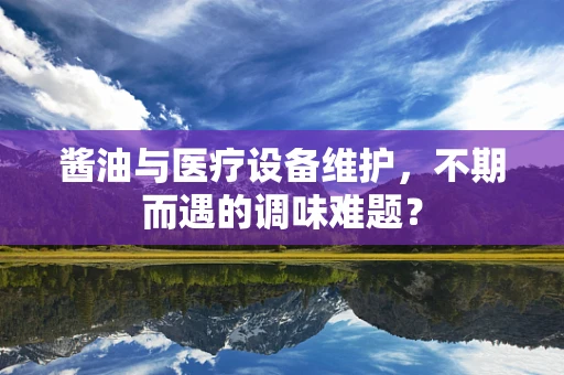 酱油与医疗设备维护，不期而遇的调味难题？
