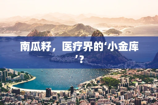 南瓜籽，医疗界的‘小金库’？