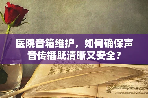 医院音箱维护，如何确保声音传播既清晰又安全？