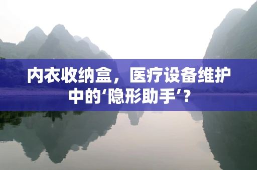 内衣收纳盒，医疗设备维护中的‘隐形助手’？