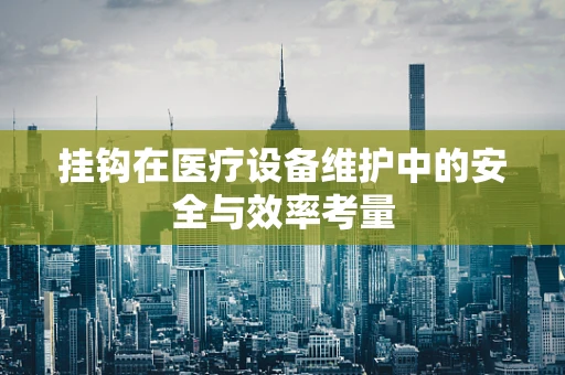 挂钩在医疗设备维护中的安全与效率考量