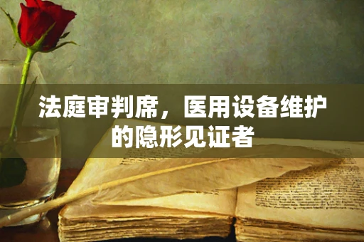 法庭审判席，医用设备维护的隐形见证者