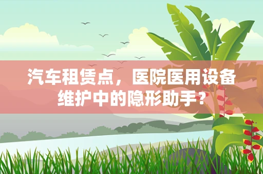 汽车租赁点，医院医用设备维护中的隐形助手？